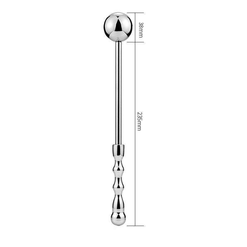 Stainless Steel Metal Anal Plug Hand Tapping Butt Tapping