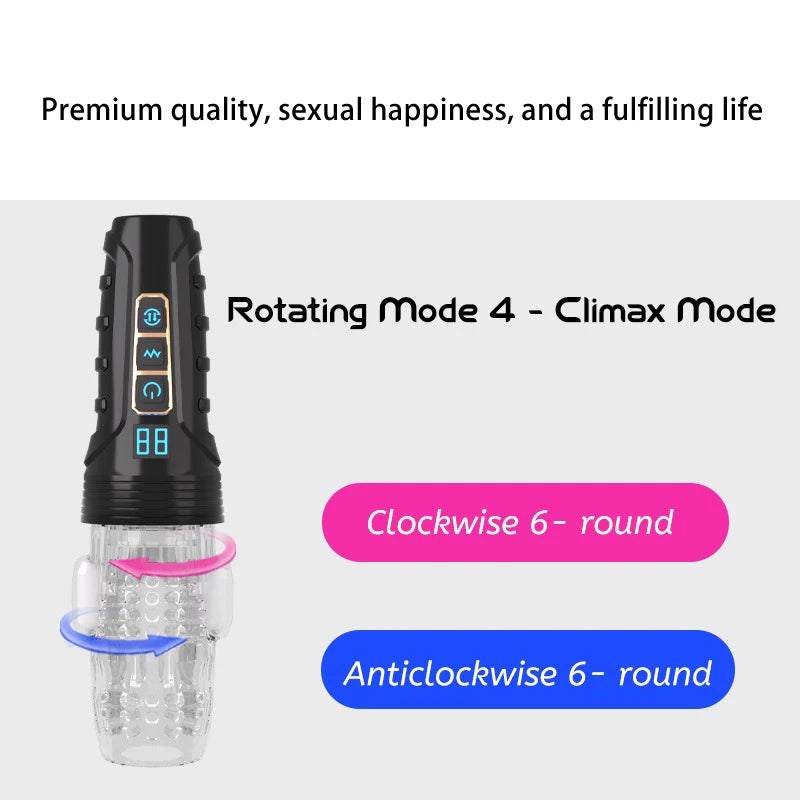 penetration rotating telescopic male masturbator, airplane cup vibrating male oral suction cup, real vaginal vacuum sex toy