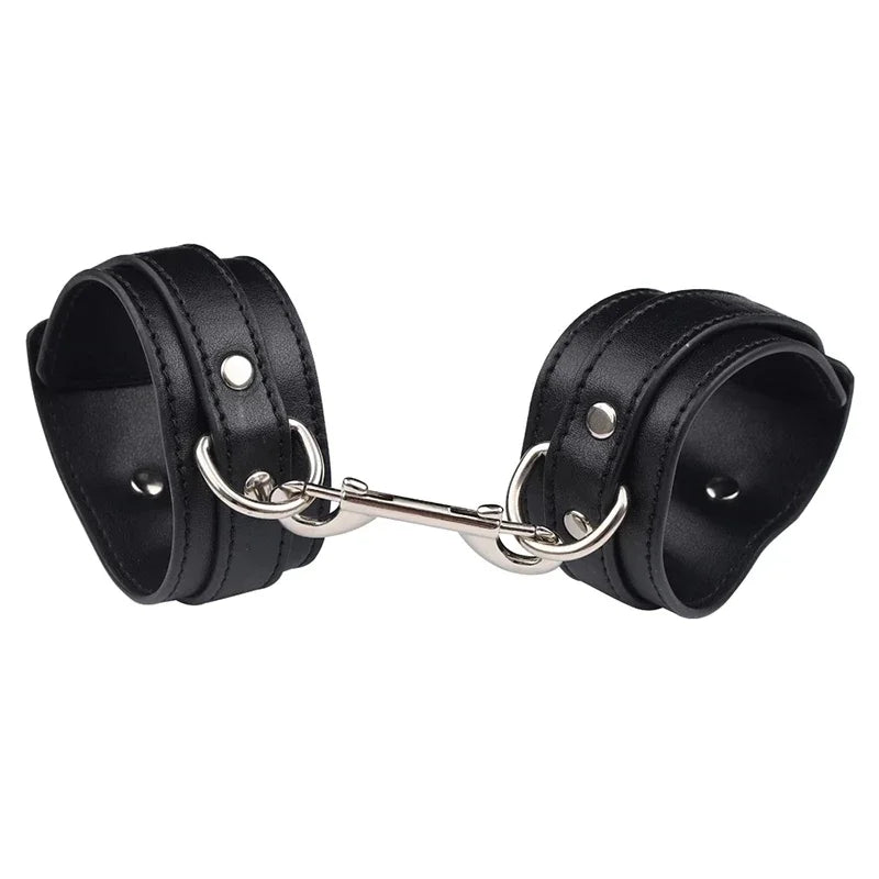 BDSM 性伴侣奴隶训练套装金属肛门钩项链束缚手铐女用情趣用品虐恋配件