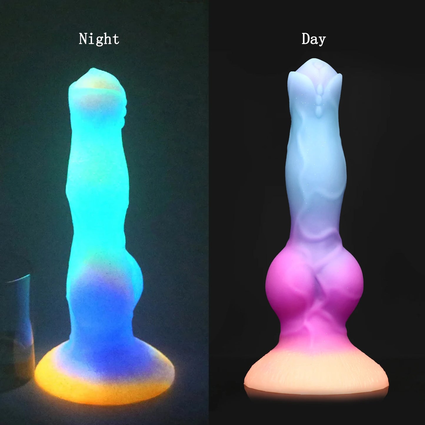 发光动物假阳具马逼真狗假阳具女用马阴茎怪物龙肛门假阳具美女男士性爱玩具