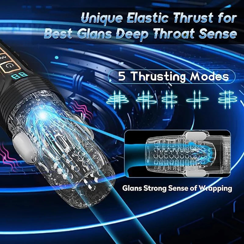 penetration rotating telescopic male masturbator, airplane cup vibrating male oral suction cup, real vaginal vacuum sex toy
