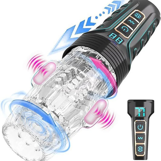 penetration rotating telescopic male masturbator, airplane cup vibrating male oral suction cup, real vaginal vacuum sex toy