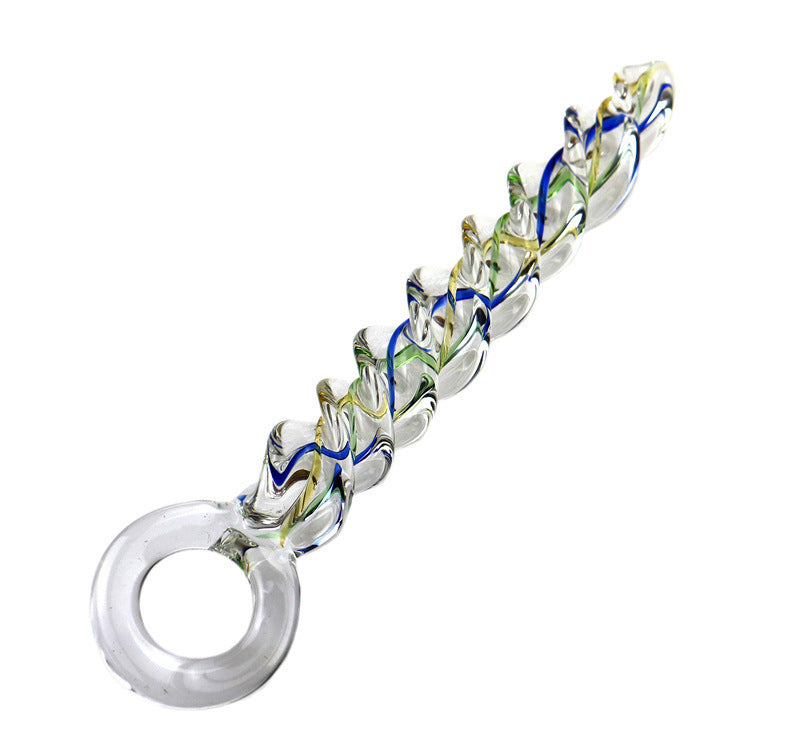 Rotating Glass Women's Butt Plug